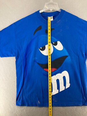 M&Ms Mens TShirt XL Blue Causal | eBay