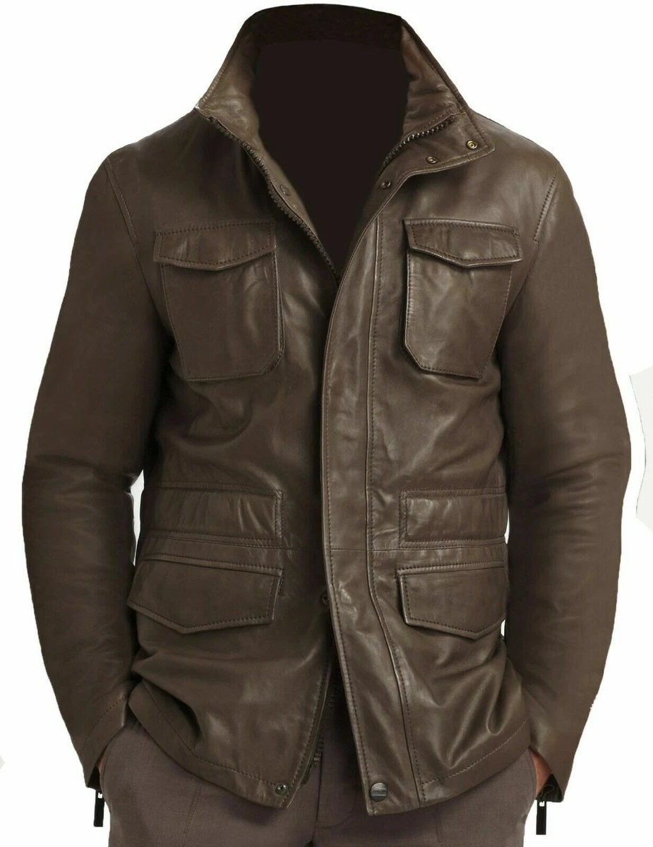 Leather fatigue best sale jacket