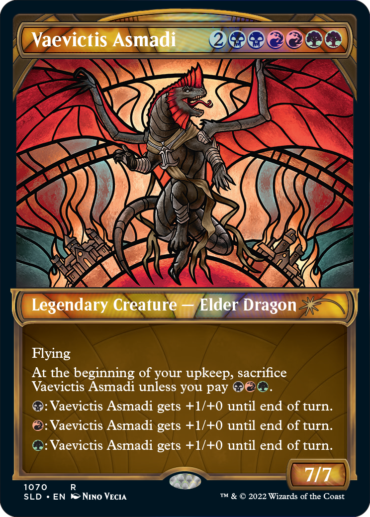MTG Secret Lair Vaevictis Asmadi -SLD Dominaria United (Stained