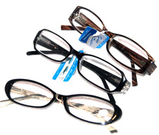 3 pair READING GLASSES Variety fashion styles readers Power 1.25 Lady / Girl