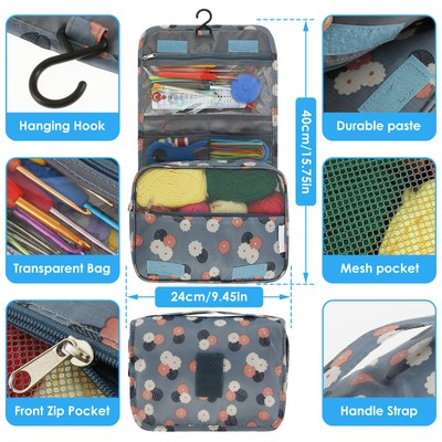 118Pcs Crochet Kit Portable Crochet Hook Set Colorful Crochet Starter Kit tyANq