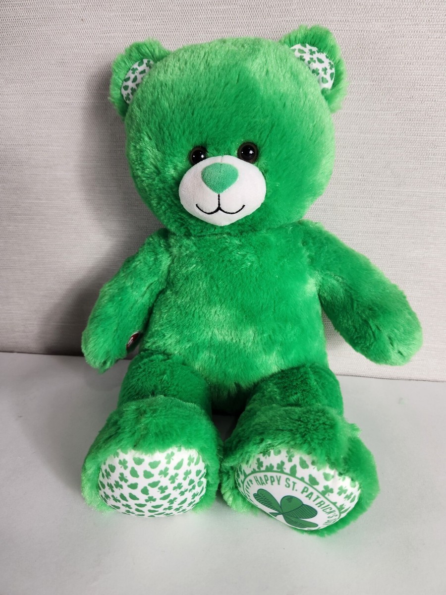 Build A Bear BAB Happy St Patrick's Day Green Shamrock 16