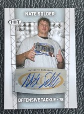 🔥NATE SOLDER 2011 SAGE HIT SILVER ROOKIE AUTOGRAPH CARD!🔥PATRIOTS!