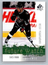 2000-01 SP Authentic Future Watch 582/900 Ossi Vaananen #159 Rookie RC