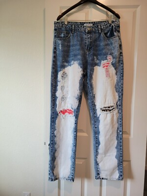 Misslook denim size 2xl somewhere around 16. See photo for measurements. 