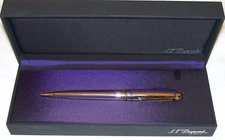 S.T. DUPONT PURPLE PLACED LACQUER BALLPOINT NEW IN BOX WITH ALL DOCS AND REFILL