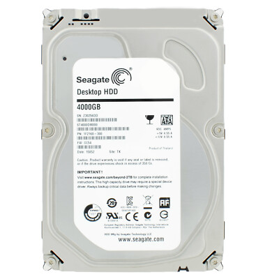 Festplatte Seagate 4TB ST4000DM000 64MB 5900U/min Sata III 3,5'' Zoll