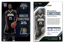 2015-16 Totally Ceritifed #193 Rakeem Christmas RC - Indiana Pacers