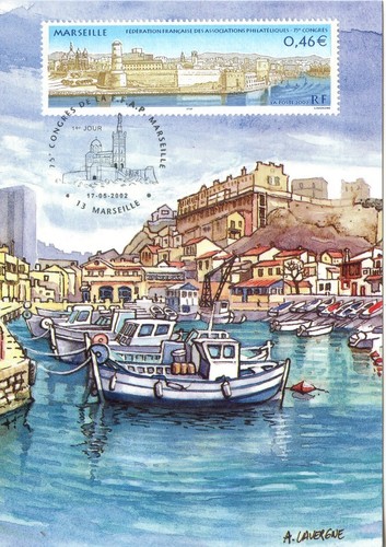 MAXIMAPHILIE / MAXIMALE KARTE ERSTER TAG / MARSEILLE 2002
