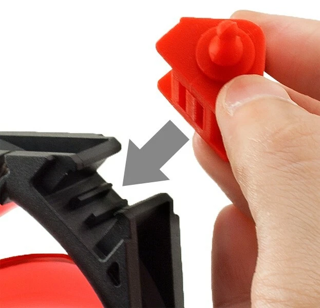 Kingwin DB-122 Duro Bearing 120mm Red Blade / White LED PC Computer Case Fan - Image 4 of 4