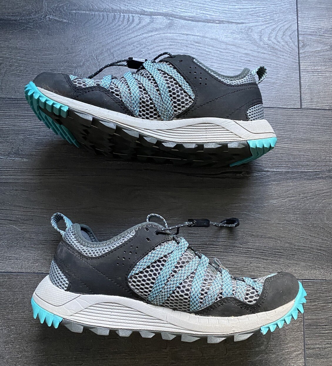 Merrell scarpe da donna sneakers Wildwood aerosport trail escursionismo blu grigio taglia 5