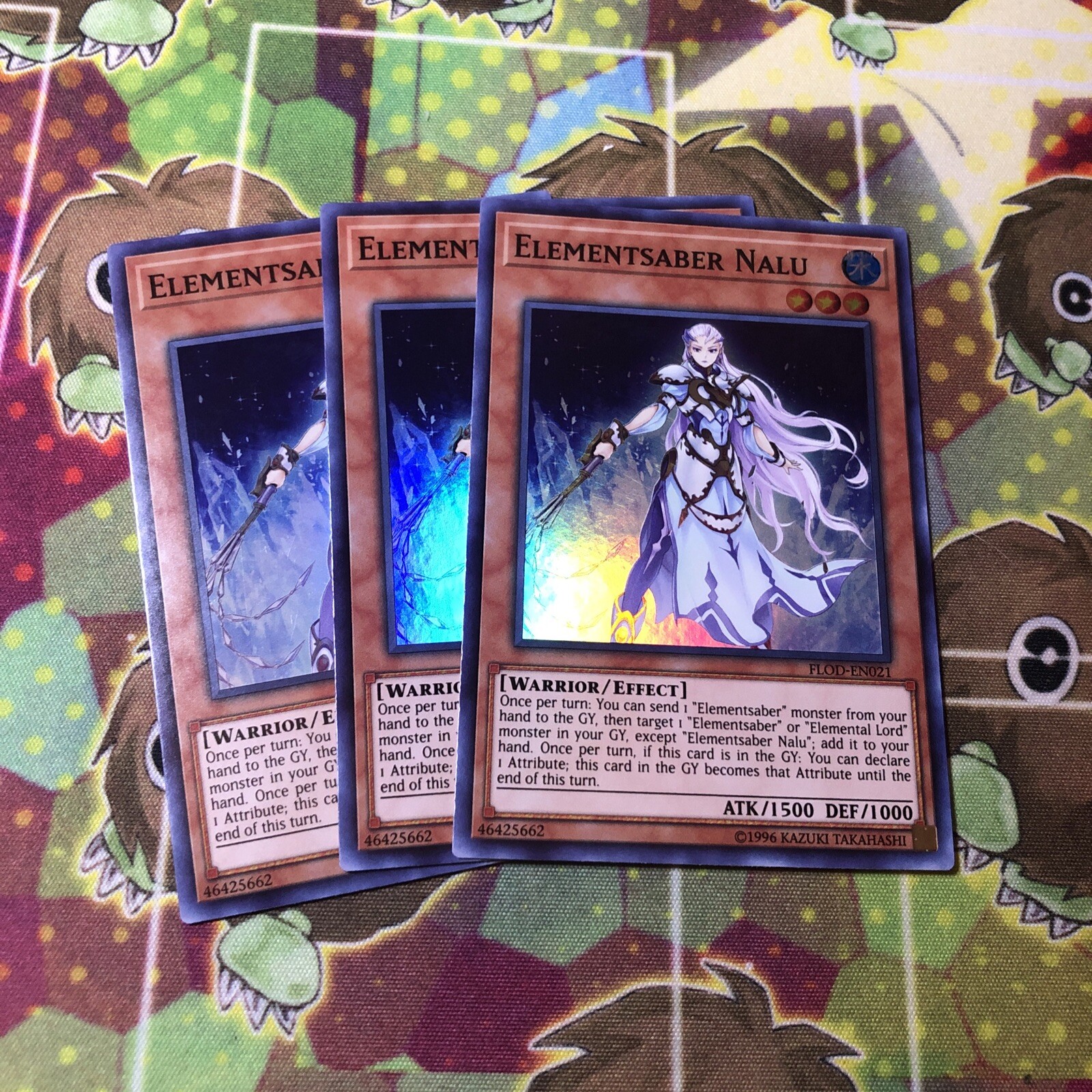 FLOD-EN019 Common Unlimited Yu-Gi-Oh! Elementsaber Aina - Edition Trading Card  Yugioh Elementsaber Aina