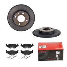 BREMBO BREMSSCHEIBEN Ø239MM + BREMSBELÄGE VORNE FÜR VW GOLF II JETTA SEAT IBIZA