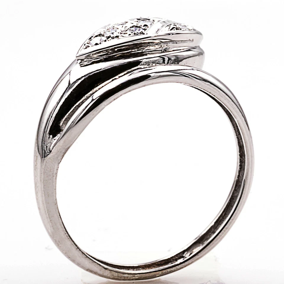 Ring 750 Weißgold mit Diamanten - Bild 2 von 3