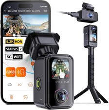 Vantrue E360 ACE 5.2K 360  Panoramic WiFi Dash Cam, Handheld Action Camera