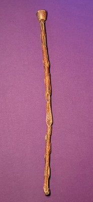 Vtg Hand Carved 34  Diamond Willow Walking Stick Cane Folk Art