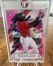 2025 Topps Pristine Jhonkensy Noel #96 Guardians Pink Pulsar Refractor Rookie /…