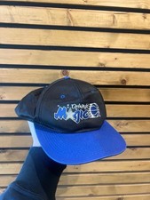 Orlando Magic Vintage NBA Logo 7 Basketball USA Black Blue Cap Hat One Size