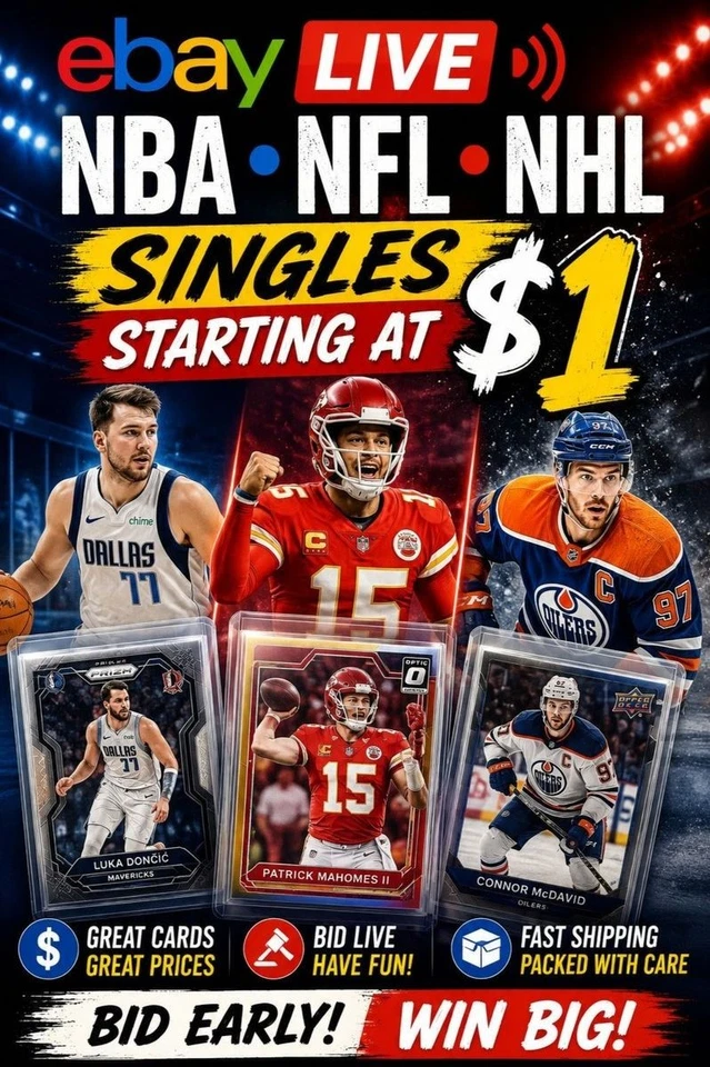 🔥 Modern Sports Singles LIVE! $1 Starts All Night!