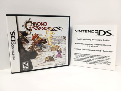 Chrono Trigger Case & Precautions Booklet Only (Nintendo DS, 2008) Authentic