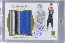 2015 Panini Flawless Star Swatch Signatures 16/25 Mario Hezonja #SR-MH Auto 3d3