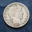 1915 S BARBER SILVER HALF DOLLAR *VERY GOOD PLUS DETAILS*