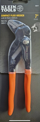 Klein Tools Compact Plier Wrench, 7''(18cm)~Large Size Range W/1.5 Max Jaw D5317