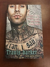 TRAVIS BARKER AUTOGRAPHED  BOOK Living Large, Cheating Death, and Drums