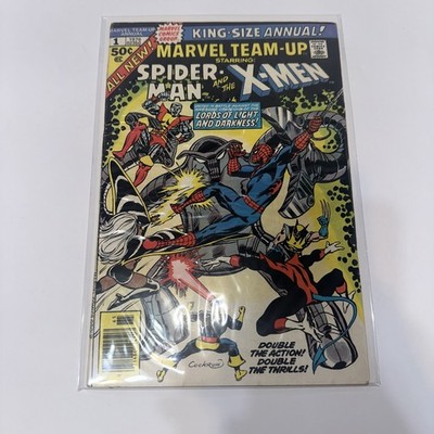 Marvel Team Up King Size Annual #1 1976 Spider-Man & X-Men Bronze Age Comic