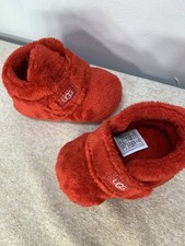 UGG Baby Girl Red Bixbee Boot Slippers 11034971 Size 02/03
