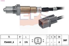 EPS Lambdasonde Sensor Abgassteuerung 1.998.346 für HYUNDAI i30 FD GD ix20 JC 1