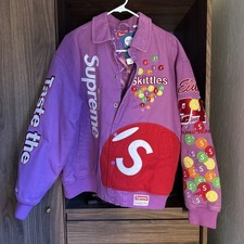 Mitchell Ness x Supreme Skittles Purple Varsi...