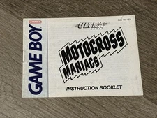 Motocross Maniacs Instruction Manual Booklet Nintendo Game Boy