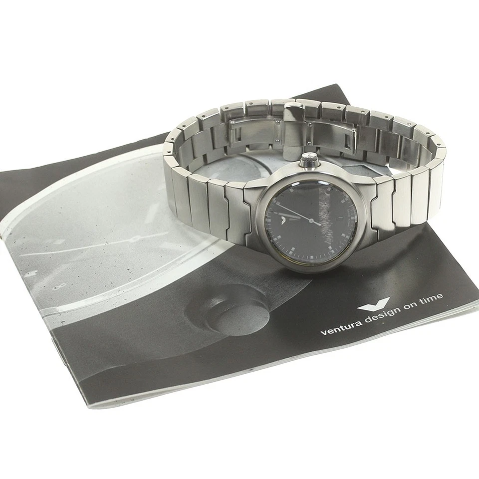 VENTURA V-matic Date black Dial Auto quartz Ladies Watch_830048 - Image 2 of 4