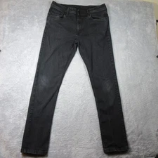 The Perfect Jean NYC Mens Jeans 34X34 Black Dark Wash Slim Fit Stretch 5 Pocket