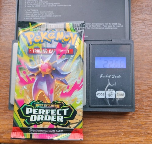 Pokémon Tcg Mega Evolution Perfect Order Heavy 22.66g Booster Pack New Sealed