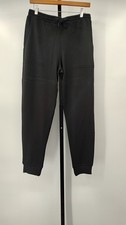 Quince Women Supersoft Fleece Joggers Black Pants M