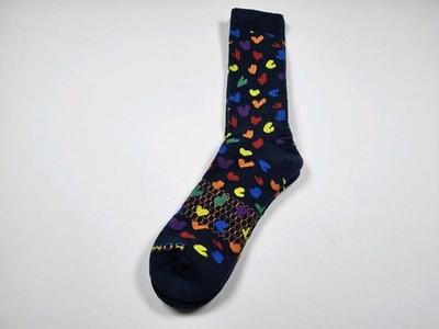 Bombas Bee Proud Rainbow Heart Socks Size L