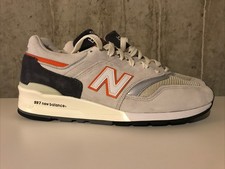 Preços baixos em New Balance 997 Made In USA Grey Orange | eBay