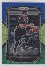 Seth Curry Prizm 2022/23 Prizm Blue Yellow Green #19