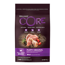 Wellness Core Turkey & Chicken Dry Puppy Food - 10kg 6.45 per kilo