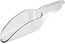 Commercial Grade Polycarbonate Plastic Utility Ice Scoop, Clear, 12 oz