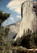 California Yosemite National park El Capitan formation ~ 1970s postcard sku377