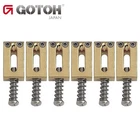 Gotoh S21 Set of 6 Steel Tremolo/Bridge Replacement Saddles 10.5mm - GOLD