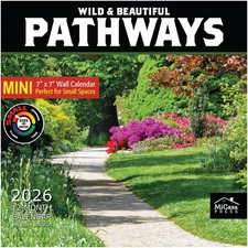 Pathways 2026 Mini Wall Calendar 12 Month | 7 x 14 Open | Thick  Sturdy Paper...