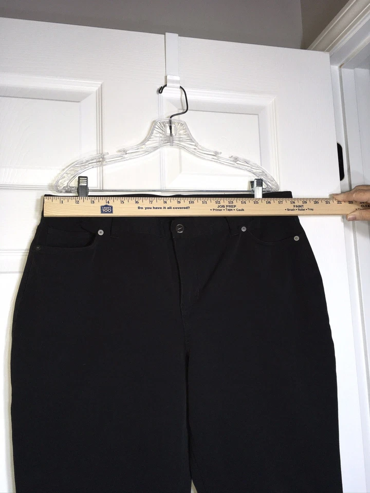 Pantalón de golf Nike Dri-fit ajustado para mujer - talla 16 negro EXCELENTE ESTADO Foto 3 de 4