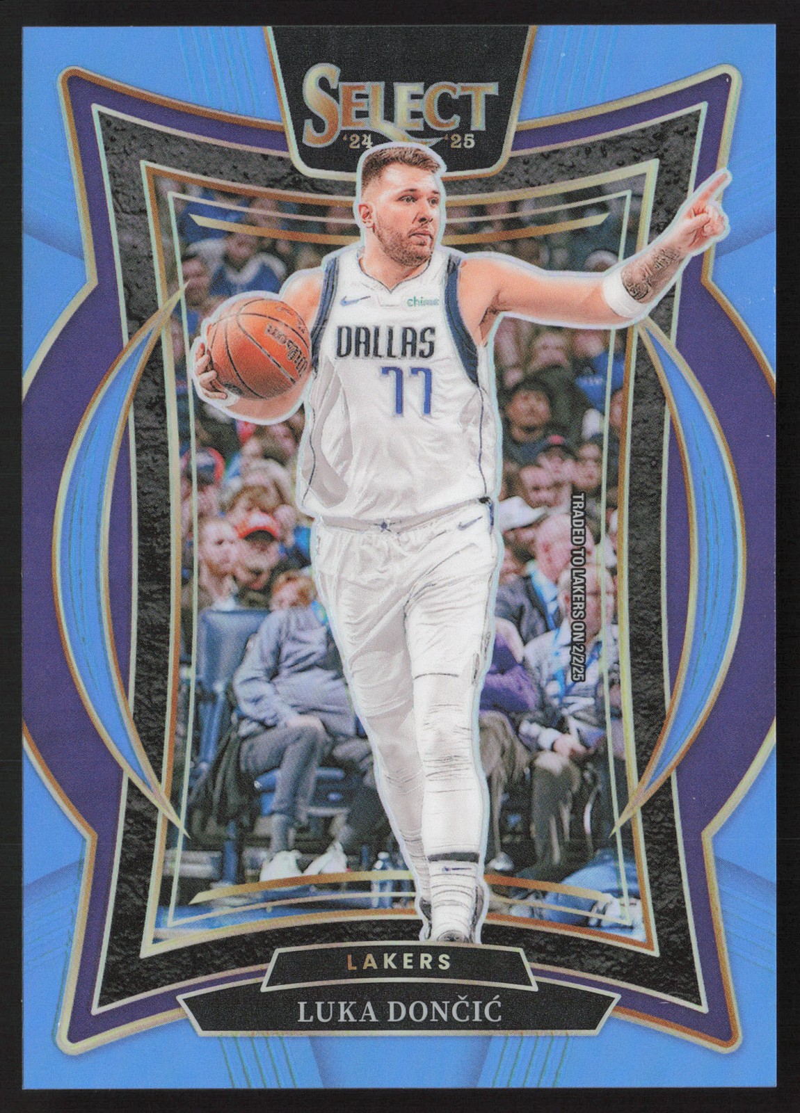Luka Doncic 2024-25 Panini Select Light Blue Prizm #56 /299
