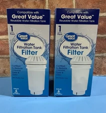 Great Value Filtration Tank Filter Lot of 2 New & Sealed