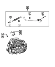 Genuine Mopar Gearshift Cable Adjuster 68166792AA