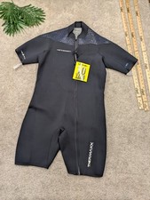 Henderson TherMAXX Shorty Wetsuit Mens 3XL 3mm Black Fire Fleece Front Zip